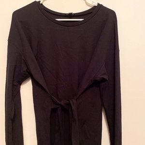 Long Sleeve Tie Top